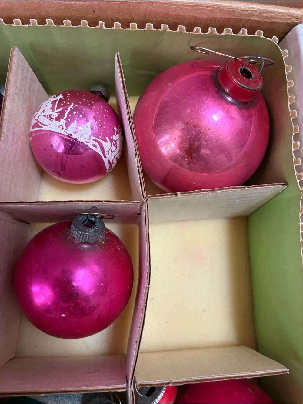 16 Vintage Holiday Glass Ornaments